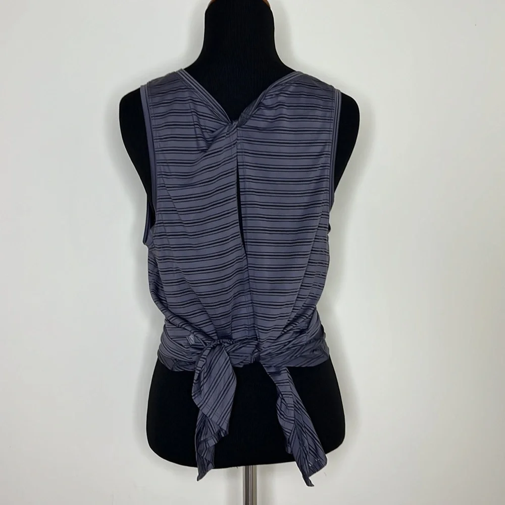 LULULEMON Meet Halfway Tank *Striped In Moonwalk S
